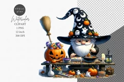 Halloween clipart, Gnome clipart, Autumn clipart Product Image 1