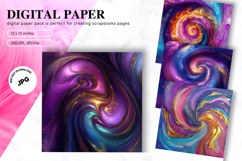Abstract Wave Digital Paper Background Wallpaper Wallart Product Image 1