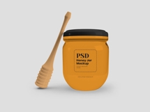 Honey Jar with Dipper Isolated Mockup Template Bundle Product Image 2