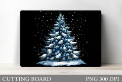 Christmas Tree Cutting Board Design. Kitchen Cutting Board Product Image 1