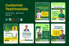 Customer Testimonial Growth Focus - Social Media Post Product Image 1