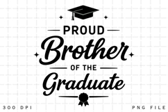 Proud Brother of Graduate SVG: Graduation Shirt Design, Product Image 1