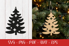 Christmas tree laser SVG PNG| Christmas cut SVG file Product Image 2