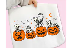 Spooky Season PNG, Halloween Pumpkin Cat PNG, Spooky Vibes Product Image 8
