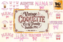 Vintage Coquette Girly Trendy PNG Set Product Image 1