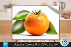 Orange In Isolated Cutting Board Sublimation Design Product Image 1