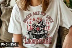 Books Are My Love Language SVG | Valentine Sublimation PNG Product Image 1