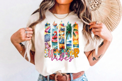 Summer Vibes PNG sublimation |Beach &amp; Summer PNG T-Shirt Product Image 8