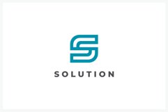 Letter S round logo design vector template Product Image 1