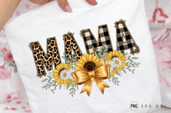 Mama Leopard Floral PNG ,Mama Leopard &amp; Plaid Floral PNG Product Image 2