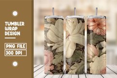 Flower Pattern Tumbler Warp Design Product Image 1
