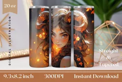 Aries Zodiac Sign Tumbler Wrap Design, Zodiac Sublimation Product Image 1