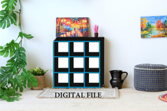 Miniature bookcase digital file kit, dollhouse furniture Product Image 1