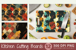 Black History Month Cutting Boards sublimation Design Product Image 1