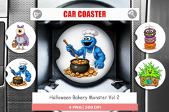 Car Coaster Monster Halloween Bakery Product Image 1