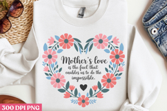 A mothe&#039;s love knows PNG, Mothers Day Quotes Sublimation Product Image 2