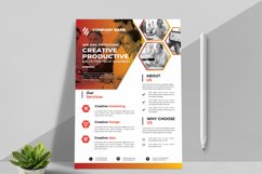 Corporate Flyer with Orange Elements Product Image 1