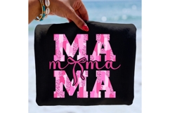 MAMA Valentine’s Coquette Brushstroke PNG | Vday Mom Gift Product Image 1