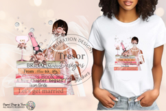Bridal Shower Bride PNG Wedding Glam Fashion Design Art Product Image 2