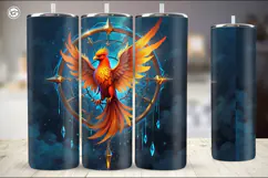 Phoenix Tumbler Sublimation, 20 oz Tumbler Wrap Product Image 2
