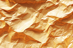 A crumpled golden paper with textured folds Product Image 1