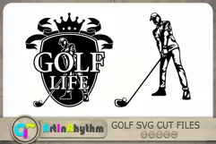Golf Life Svg, Golf Svg, Golf Player Svg, Golf Svg Cut Files Product Image 1