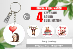 Goofy Lovebugs Keychain Product Image 1