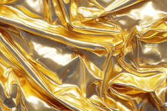 A crumpled gold foil with shiny metallic texture Product Image 1