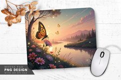 Whimsical Butterfly Dreams Mouse Pad PNG Design Product Image 1