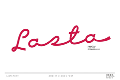 Lasta - Logo Script Font Product Image 1