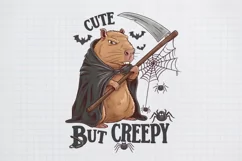 Halloween Capybara Sublimation PNG, Cute but creepy Product Image 1