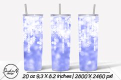 20 oz skinny tumbler sublimation winter Product Image 1