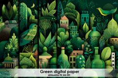 Green digital paper Product Image 1