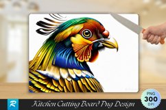 Golden Pheasant Cutting Board Sublimation Design Product Image 1
