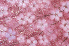 Pink Glitter Floral Sparkle Pattern Texture Background Product Image 1