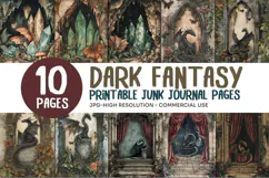 Dark Fantasy Junk Journal Pages Product Image 1