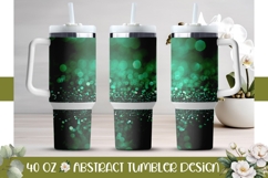 Green Glitter Tumbler, Sparkle 40 Oz Tumbler Wrap Product Image 1