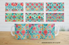 Mug sublimation design with Flowers Pattern Product Image 3