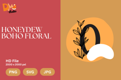Honeydew Boho Floral Monogram Product Image 1