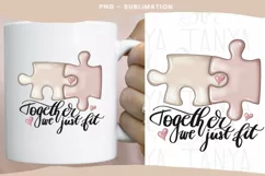 Valentine's Day | Together We Just Fit | Digital Png Product Image 2