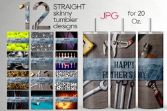 Father&#039;s Day design| Skinny tumbler sublimation bundle, JPG Product Image 1