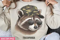 Trashpanda PNG, Funny Raccoon Sublimation PNG Product Image 1