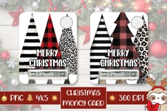 Rustic Christmas Tree Money Card, Christmas Gift Cards PNG Product Image 1