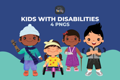 Kids with Disabilities Clipart Product Image 1