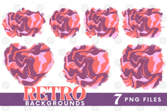 Retro Background Png Fluid Marble Paper Sublimation Bundle Product Image 1
