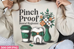 Pinch Proof Dental Hygienist PNG, Dental Sublimation PNG Product Image 1