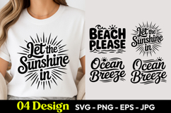 Let The Sunshine In SVG PNG Product Image 1