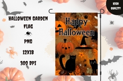 Halloween Pumpkins Garden Flag Design, Halloween Garden Flag Product Image 1