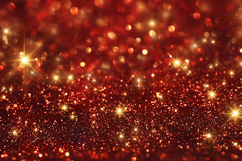 &quot;Red Glitter Bokeh Background Texture - Sparkling Lights&quot; Product Image 1