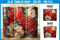Camelia&#039;s Flowers Tumbler Wrap | Flower Tumbler Wrap Product Image 2